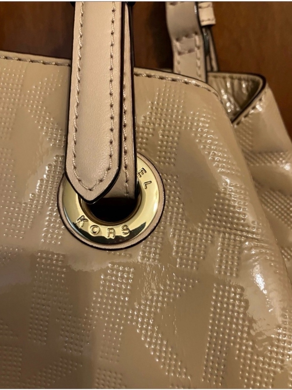 Beige Women's Tote Handbag - Picture 2 of 8